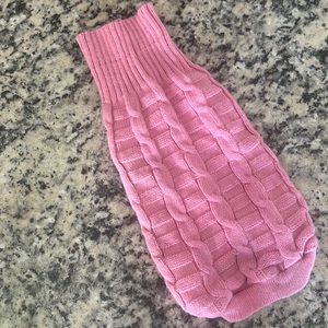 Pink Cat Dog Pet Sweater Perfect For Fall Short Sleeved
